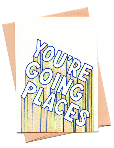 You''re Going Places Kiss the Paper Card
